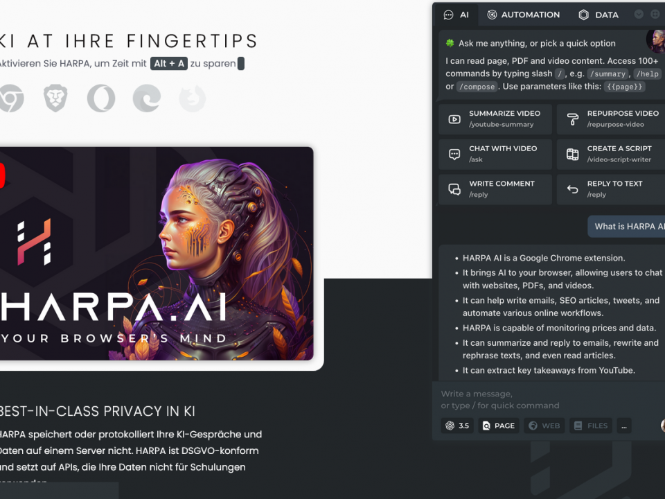 harpa | AI-Tools/KI-Tools für SEO